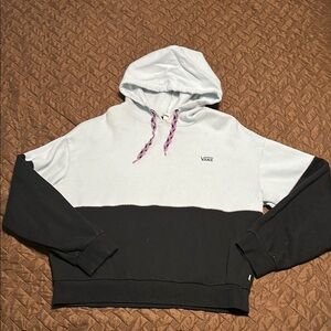 Vans Black and Baby Blue Hoodie